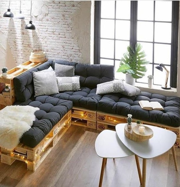 sofa de palets interior